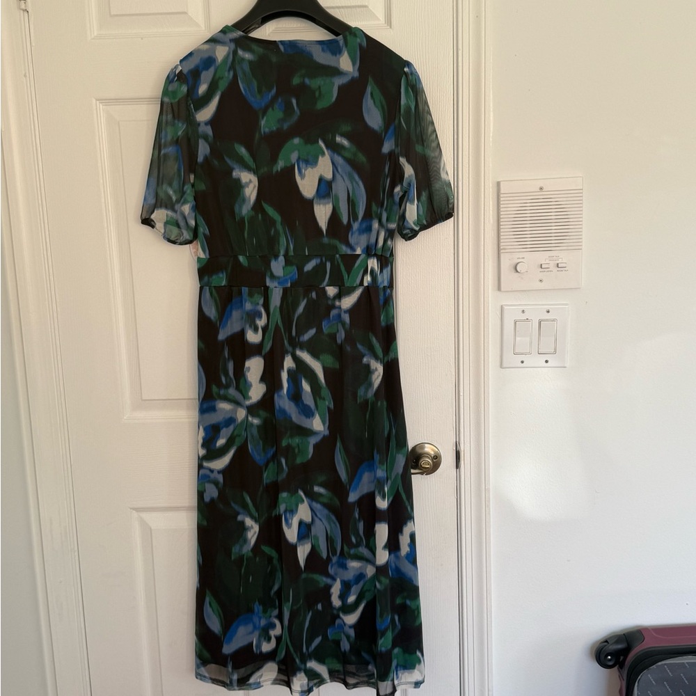 Harlow & Rose Green and Blue Short Sleeve Dress Nwt - Picture 5 of 16